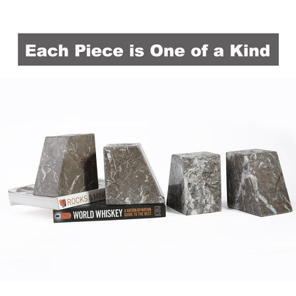 Koville Natural Stone Trapezoidal Vase Bookends in Two Sizes in natural stone, product view 15