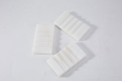 Koville Marble Vertical Soap Dish for Bathroom Countertops – Namib Bianco, view 5
