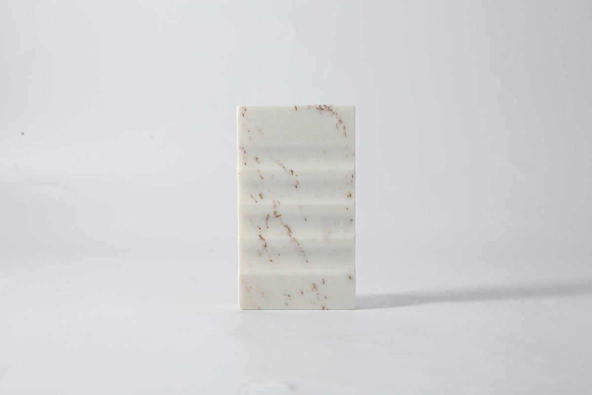 Koville Marble Vertical Soap Dish for Bathroom Countertops – Palissandro Classico, view 3