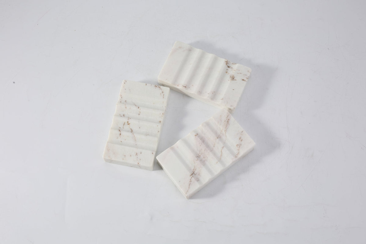 Koville Marble Vertical Soap Dish for Bathroom Countertops – Palissandro Classico, view 5