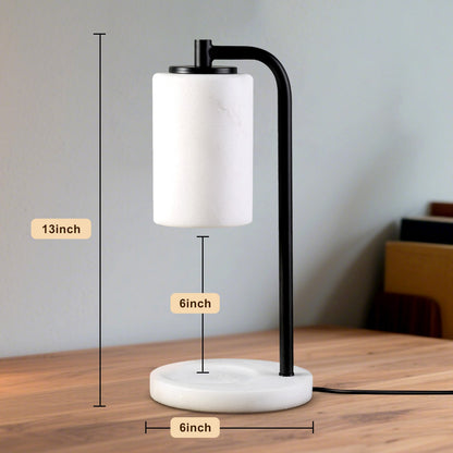 Koville natural stone wax melting lamp in Namib Bianco