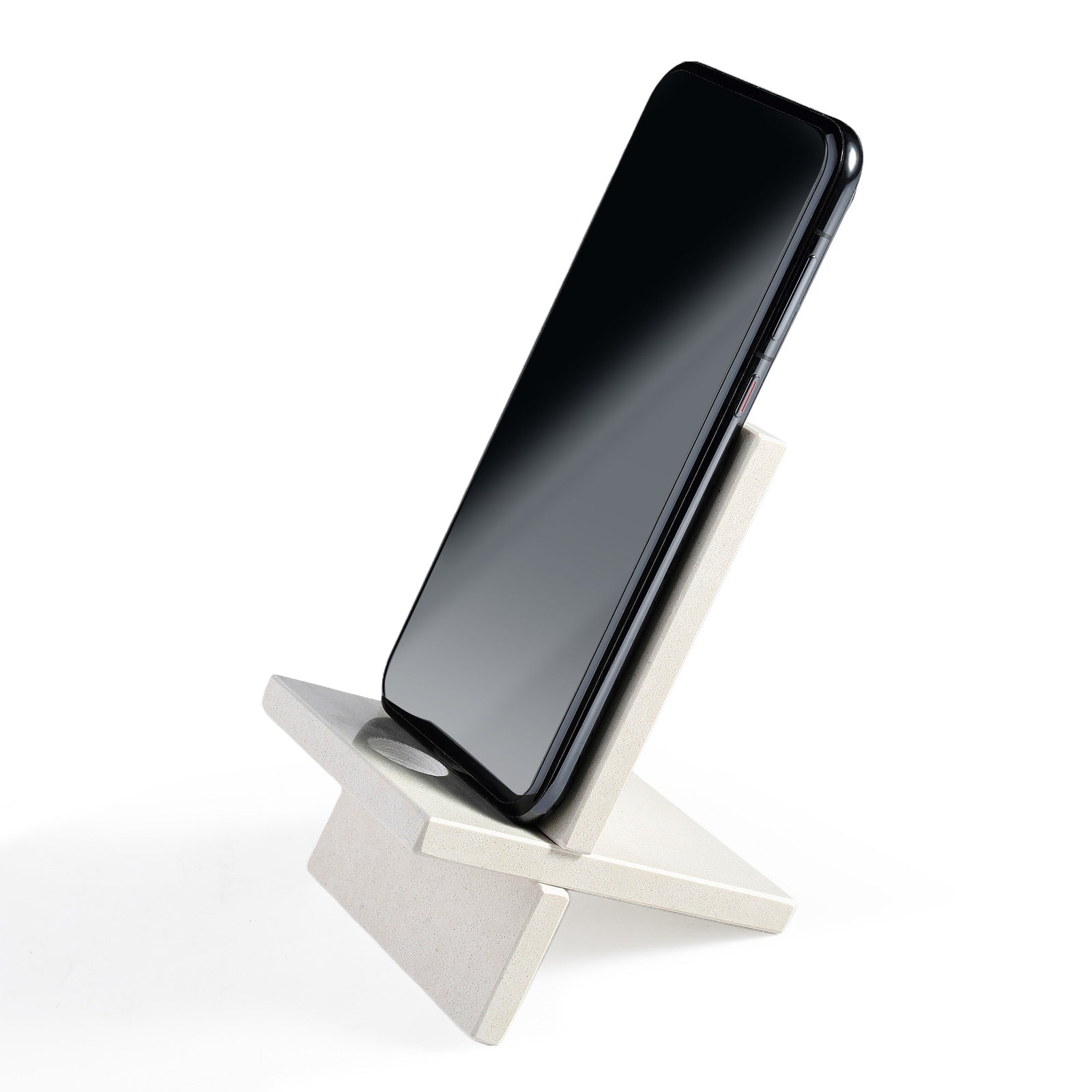 Koville Natural Stone X Phone Stand for Desks - T=10~12 in natural stone, product view 1