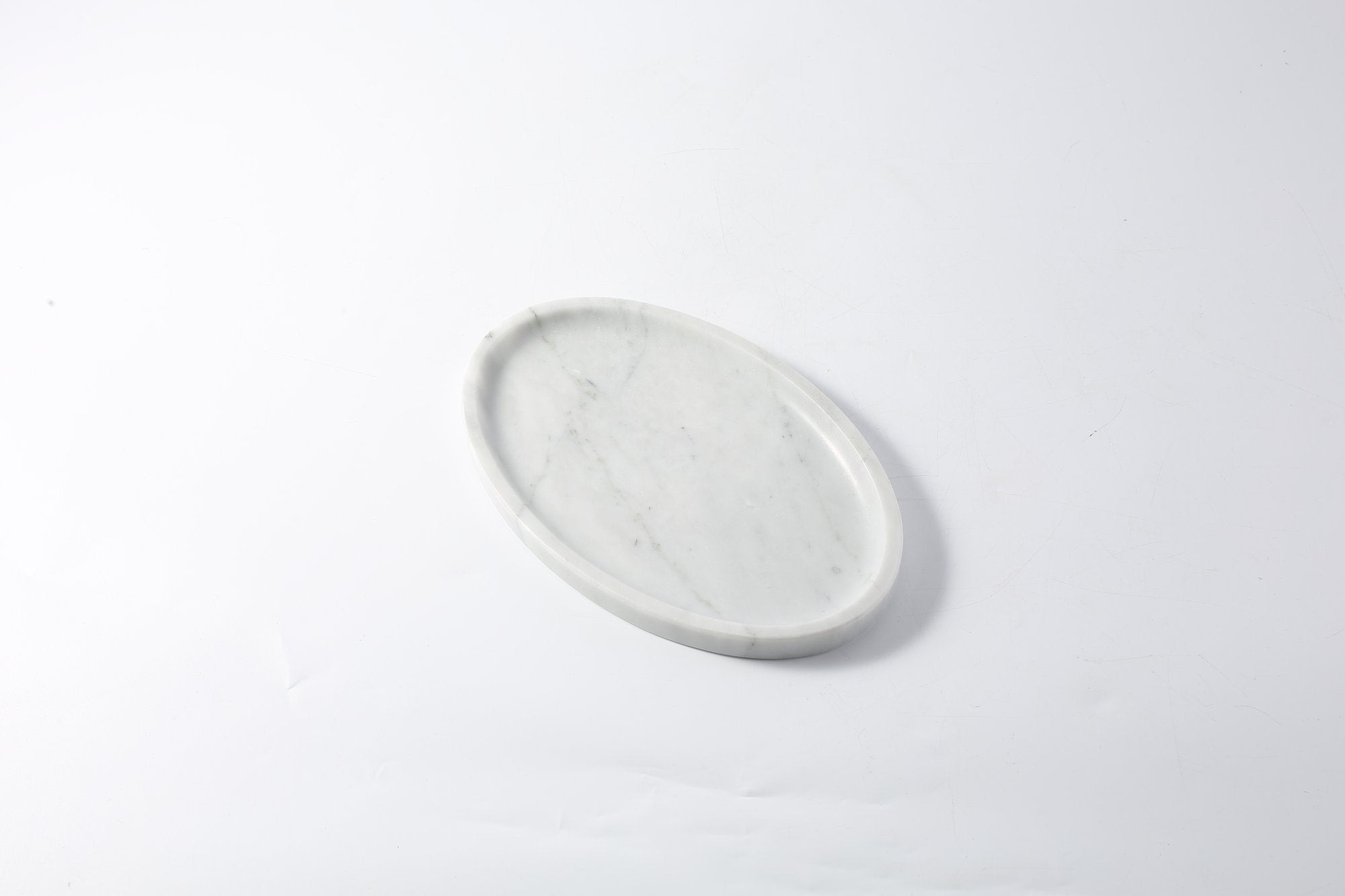 Koville Natural Stone Oval Tray for Tabletop Styling - 220 x 140 in natural stone, product view 1