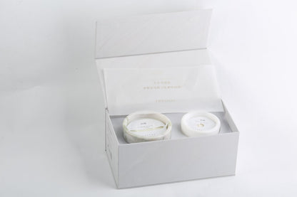 Koville natural marble aromatherapy gift set in #N/A arranged as a holiday gift presentation