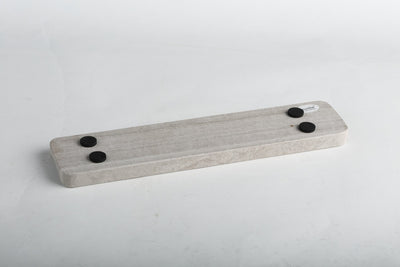 Koville incense holder in White Wooden with burning incense stick