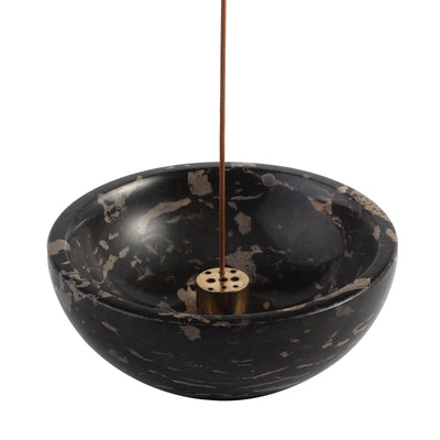 Koville incense holder in Meteorus with burning incense stick