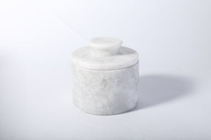 Koville Grigio Fantasy natural marble butter crock