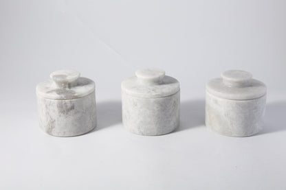 Koville Grigio Fantasy natural marble butter crock
