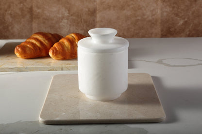 Koville Namib Fantasy natural marble butter crock