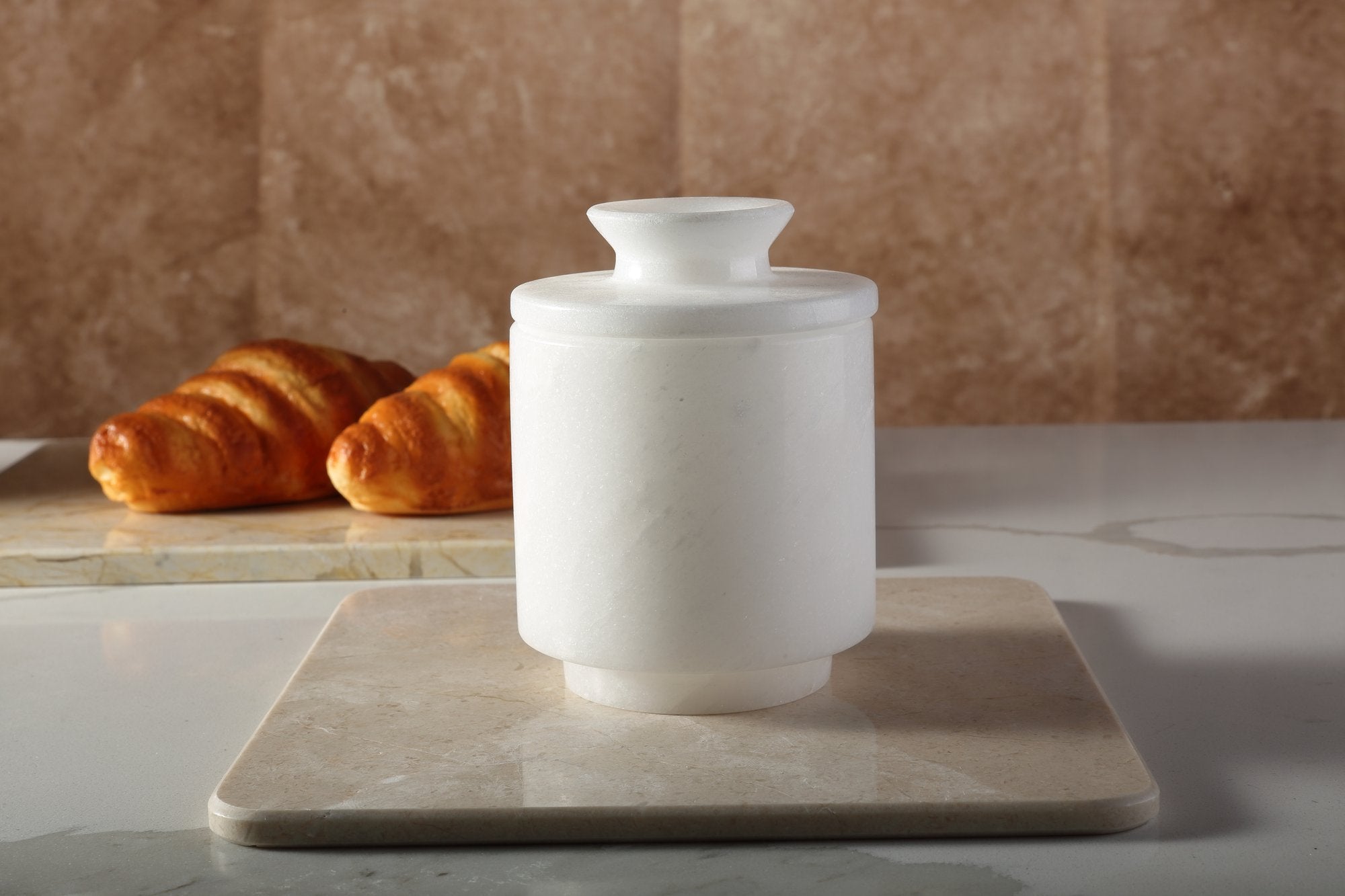 Koville Namib Fantasy natural marble butter crock