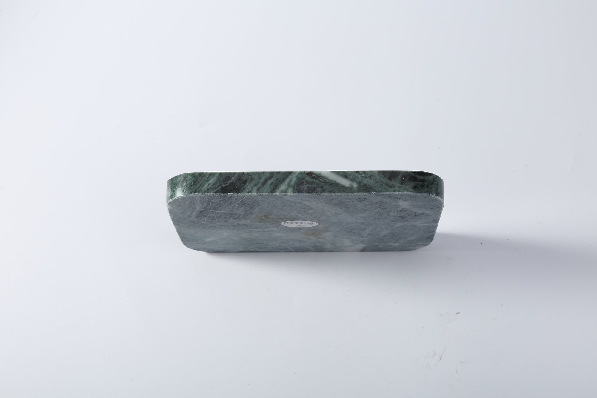 Koville Indian Green natural marble butter dish