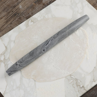 Koville Monte Grigio natural marble fish belly French rolling pin for baking