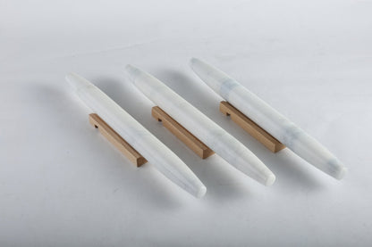 Koville Namib Fantasy natural marble fish belly French rolling pin for baking