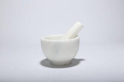 Koville honed Namib Fantasy marble mortar and pestle, D=130 mm
