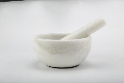 Koville honed Namib Fantasy marble mortar and pestle, D=178 mm
