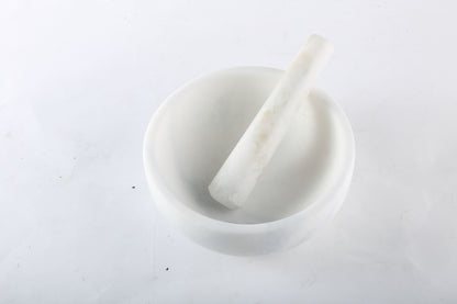 Koville honed Namib Fantasy marble mortar and pestle, D=203 mm
