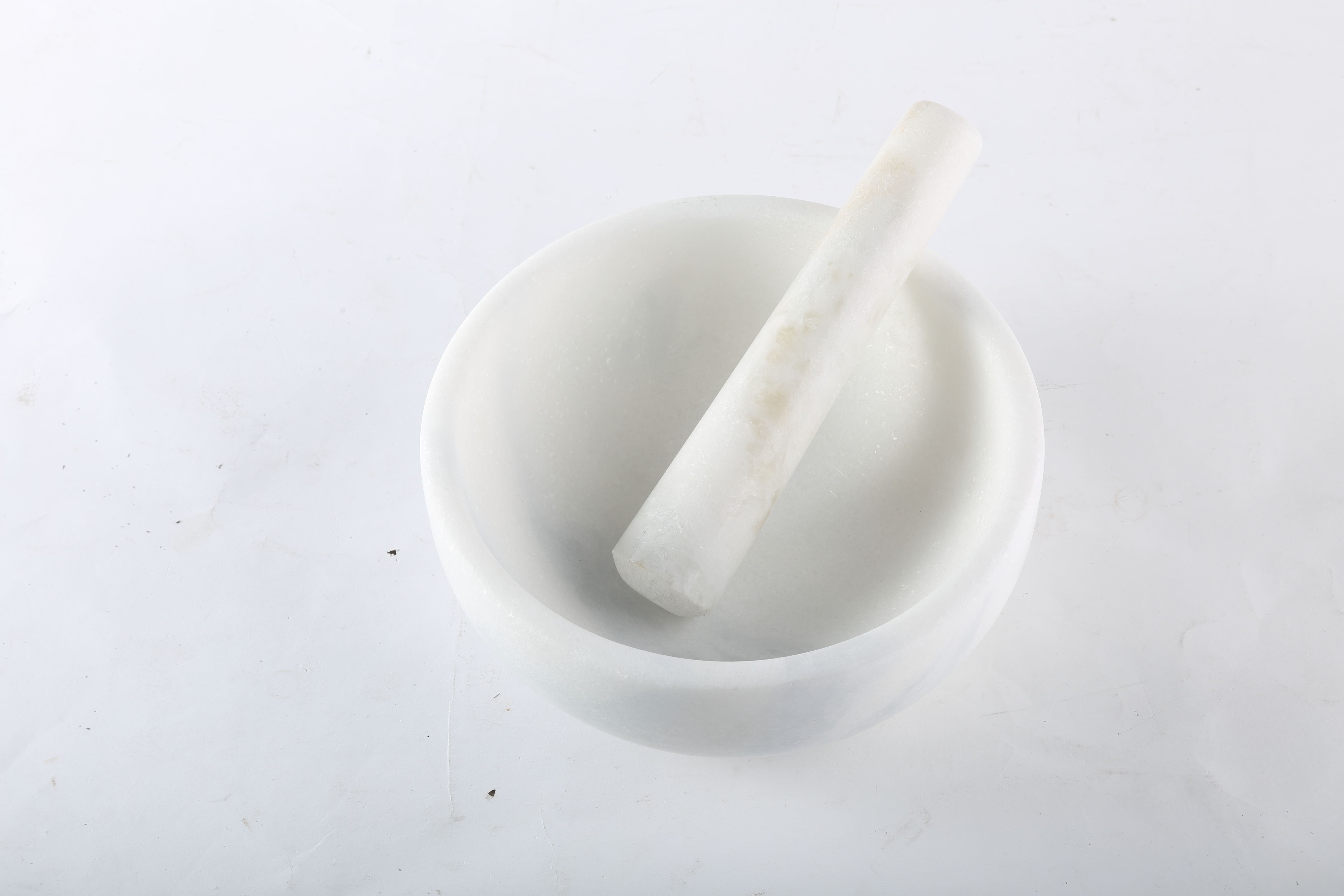 Koville honed Namib Fantasy marble mortar and pestle, D=203 mm