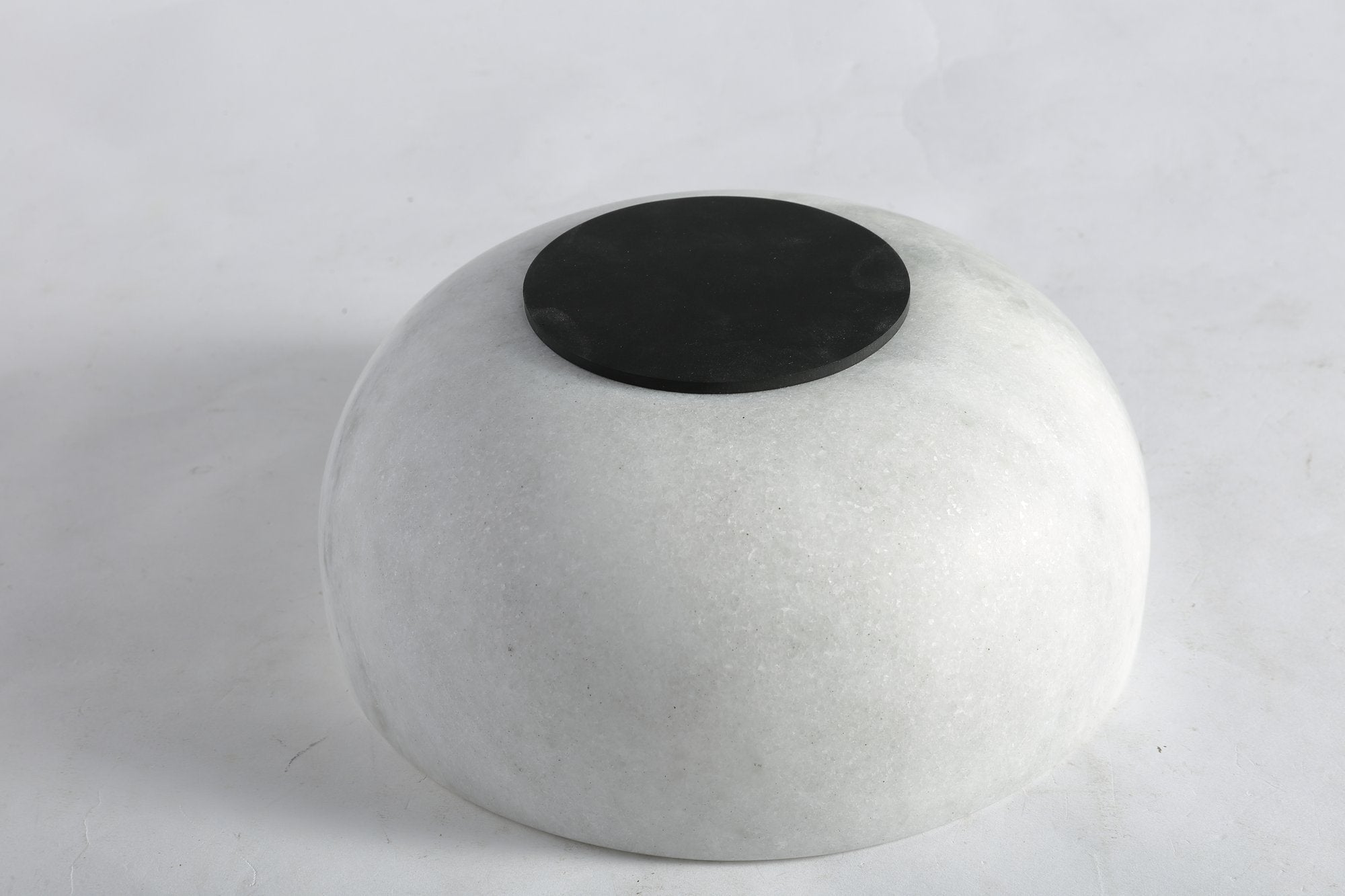 Koville white mortar & pestle (honed finish)(203 mm) in natural stone