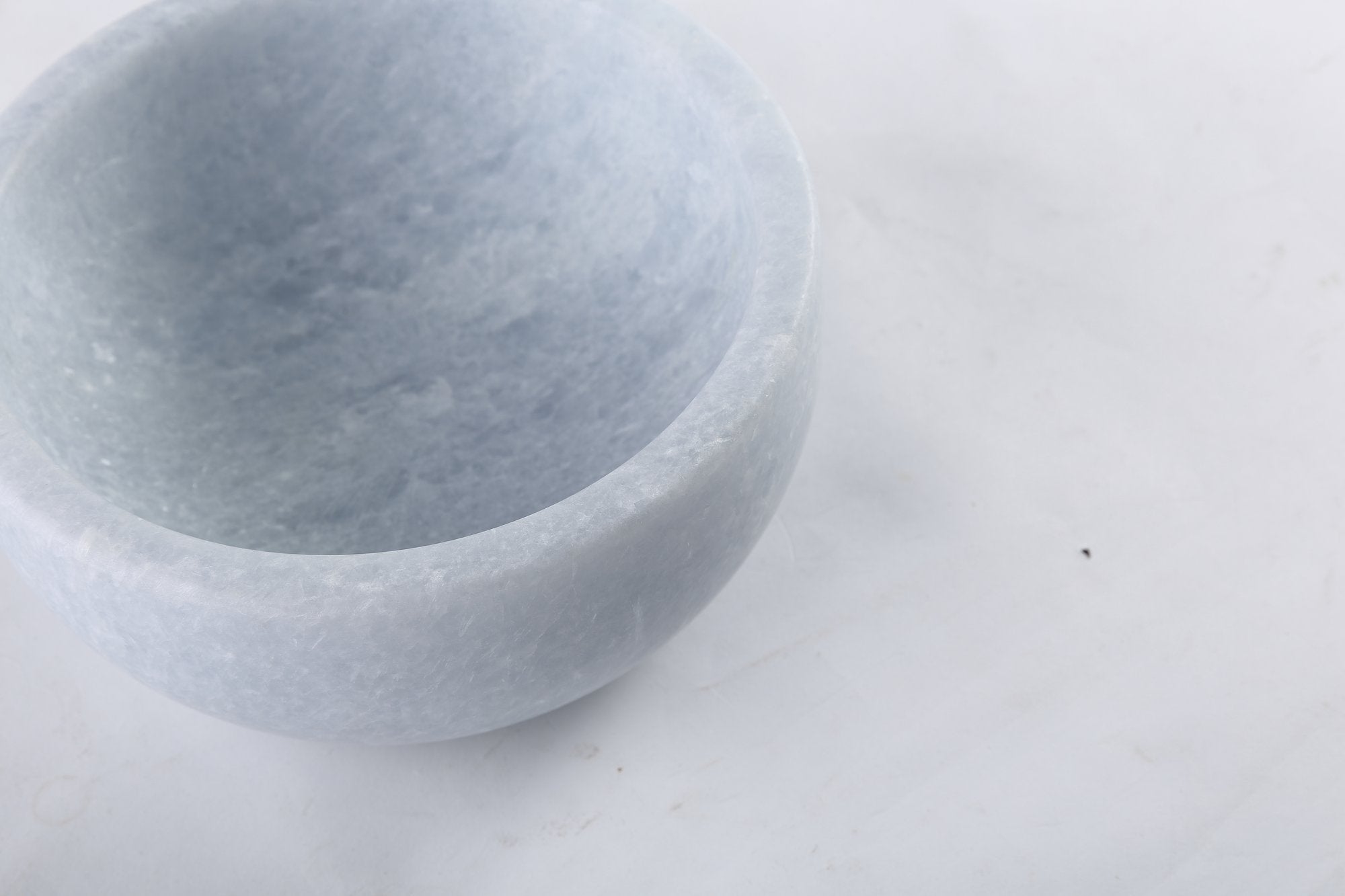 Koville natural marble mortar and pestle, smooth surface, D=178 mm, Namib Sky