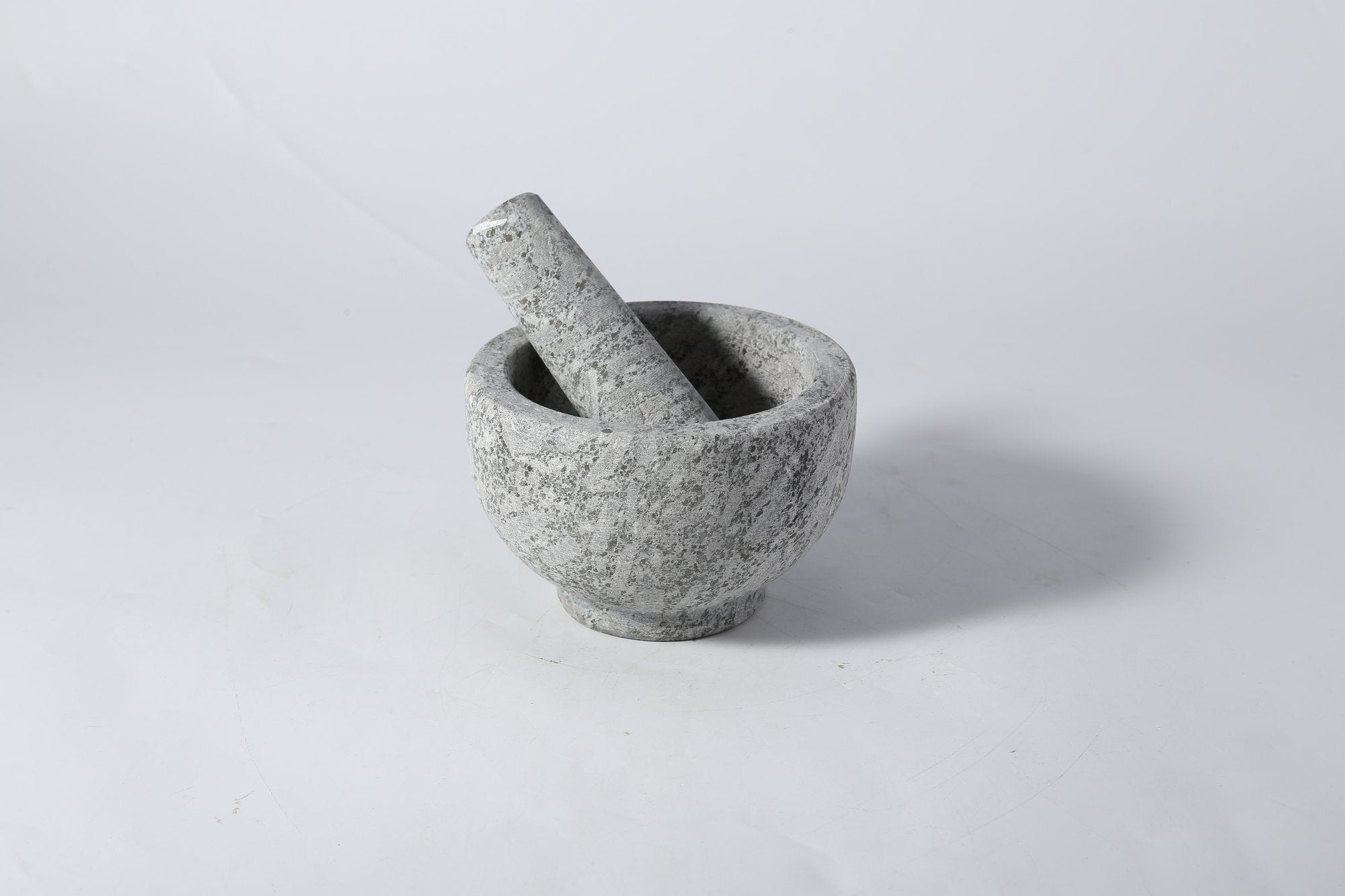 Koville matte natural stone mortar and pestle, 130 mm, Royal Brown