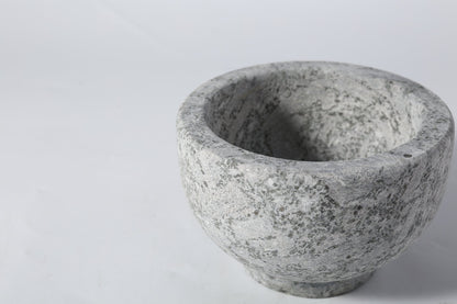 Koville matte natural stone mortar and pestle, 130 mm, Royal Brown