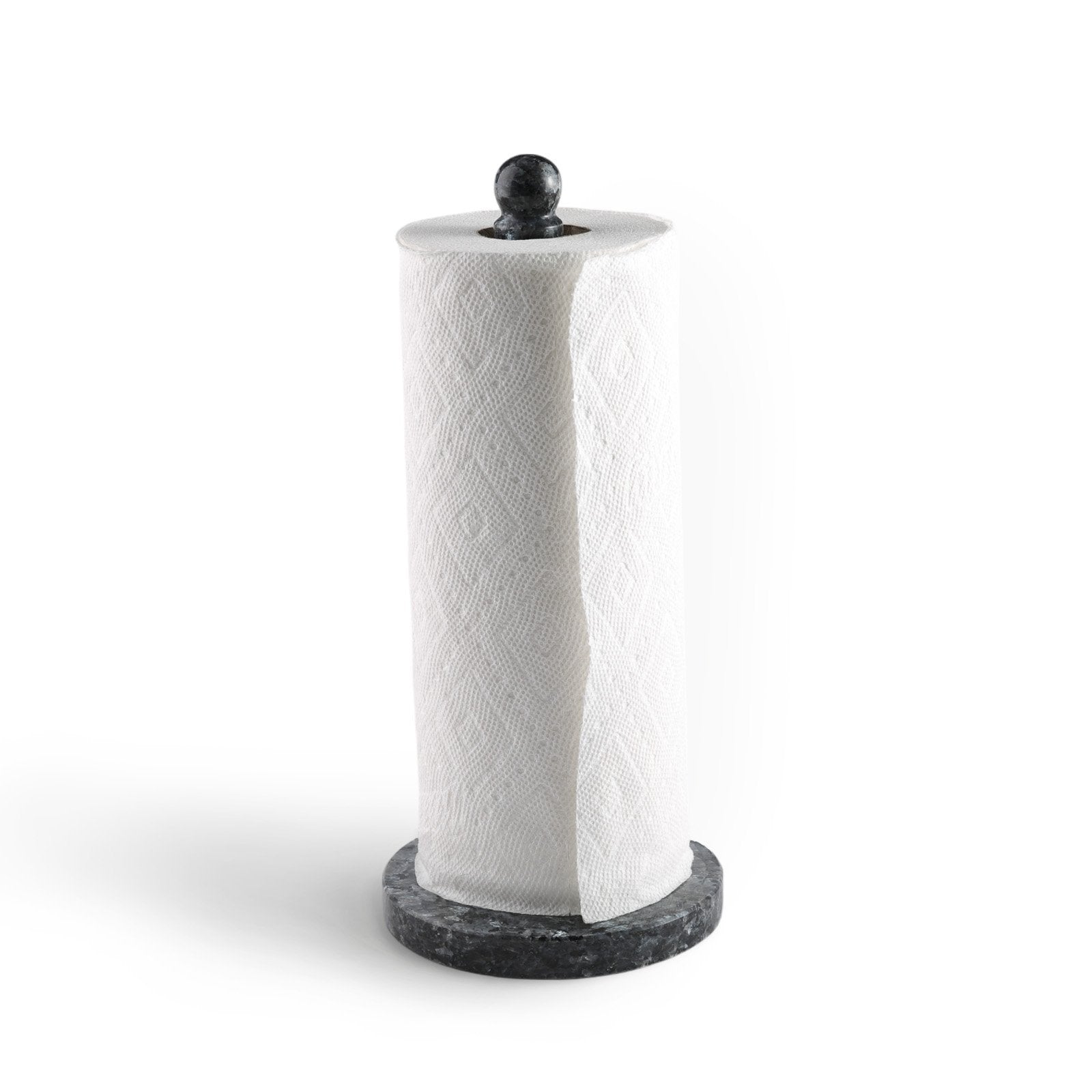 Koville Blue Pearl natural marble paper towel holder with stone rod