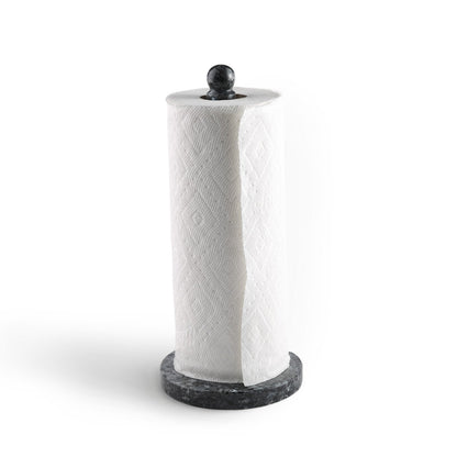 Koville Blue Pearl natural marble paper towel holder with stone rod