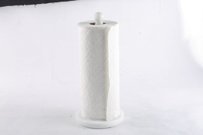 Koville Namib Fantasy natural marble paper towel holder with stone rod