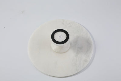Koville Namib Fantasy natural marble pastry plate