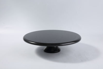 Koville Zimbabwe Black natural marble pastry plate