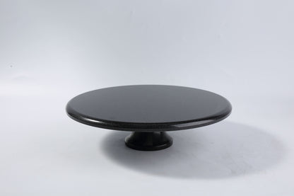 Koville Zimbabwe Black natural marble pastry plate