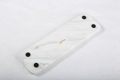 Koville natural marble tea light candle holder 5 holes in Agiax with a lit tea light candle