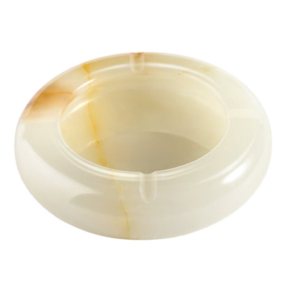 Koville Natural Stone Round Ashtray for Outdoor Tables - 155*155*35mm in natural stone, product view 1