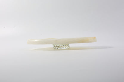Koville lace edge storage tray for small items in Green Onyx natural stone