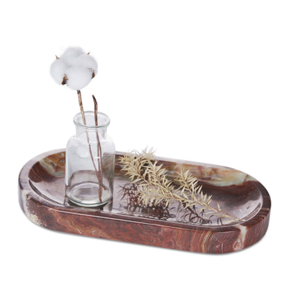 Koville natural stone runway storage tray, 305 x 152 mm