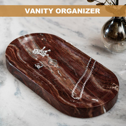 Koville natural stone runway storage tray, 305 x 152 mm