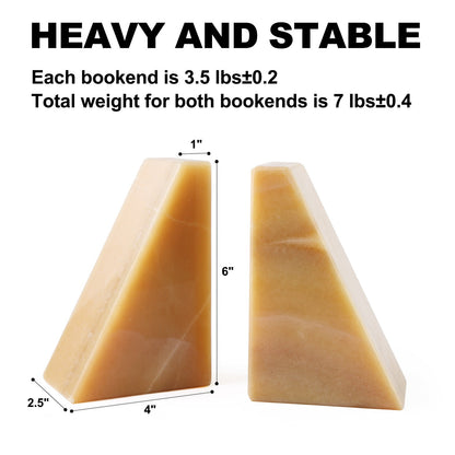 Koville Natural Stone Trapezoid Bookends in Five Sizes in natural stone, product view 25