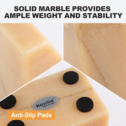 Koville Natural Stone Trapezoid Bookends in Five Sizes in natural stone, product view 28