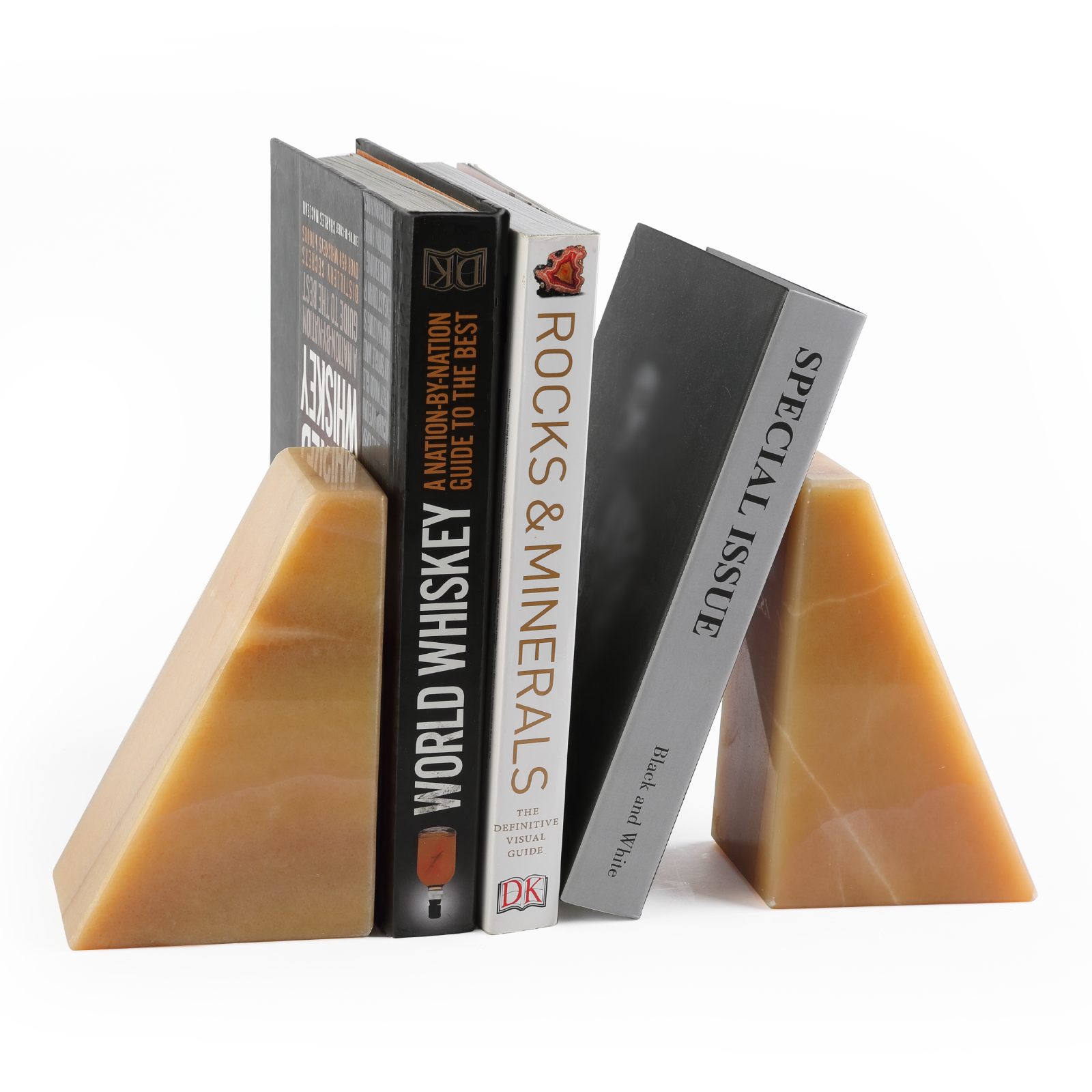 Koville Natural Stone Trapezoid Bookends in Five Sizes in natural stone, product view 30