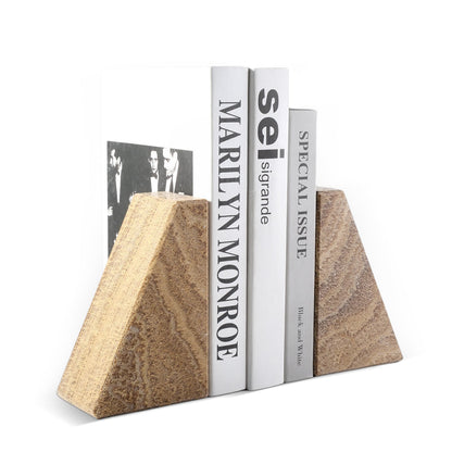 Koville Natural Stone Trapezoid Bookends in Five Sizes in natural stone, product view 121