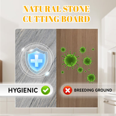 Koville natural stone pastry board in Aurora Blue