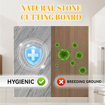 Koville natural stone pastry board in Aurora Blue
