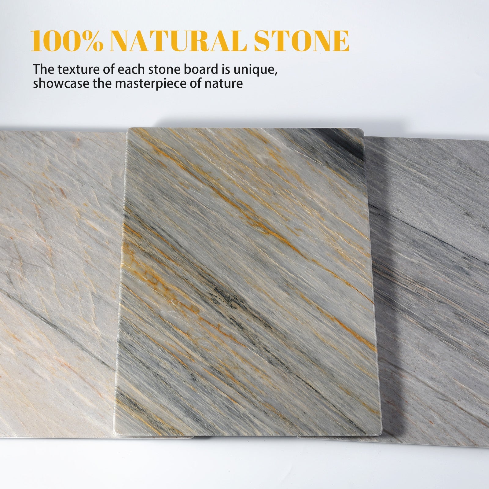Koville natural stone pastry board in Aurora Blue