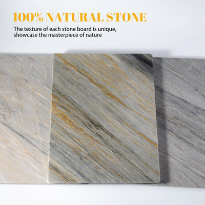 Koville natural stone pastry board in Aurora Blue
