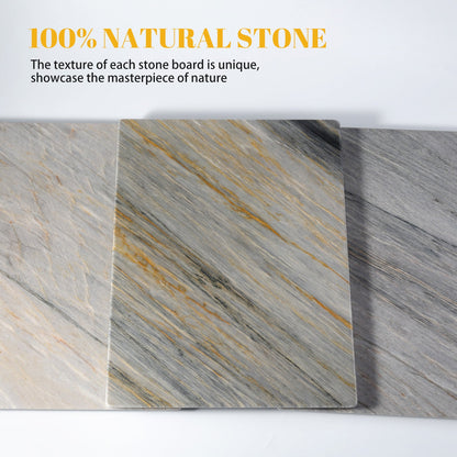 Koville natural stone pastry board in Aurora Blue