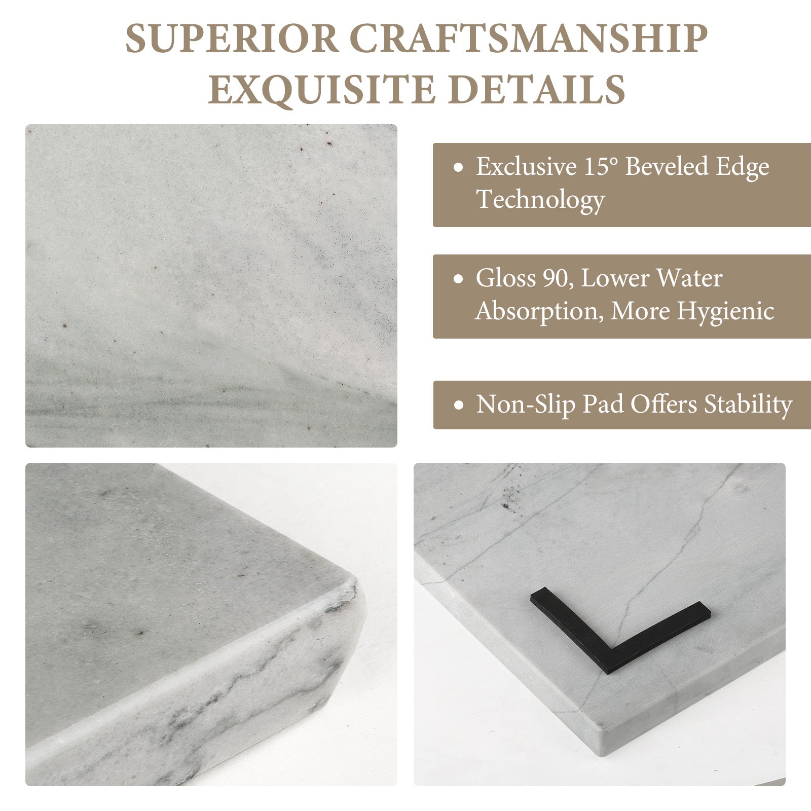 Koville natural stone pastry board in Maldivi