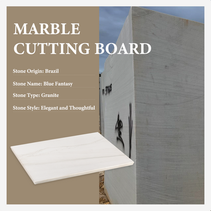 Koville natural stone pastry board in White Macaubas