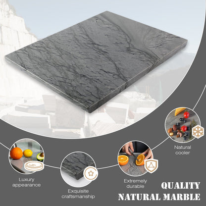 Koville natural stone pastry board in Platino Dark