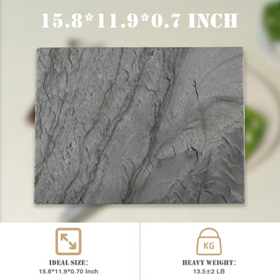 Koville natural stone pastry board in Platino Dark