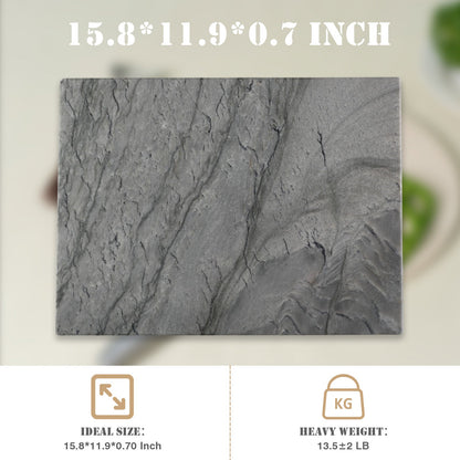 Koville natural stone pastry board in Platino Dark